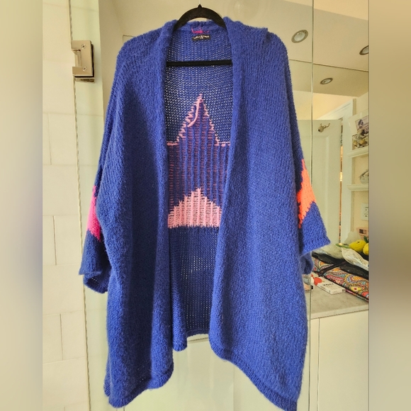 Carla Giannini Star Cardigan Sweater Mohair and Wool - one size - Picture 8 of 16